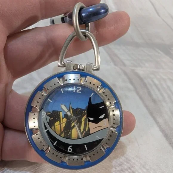 Vintage 2000 Warner Bros. Studio Store Batman Watch Keychain